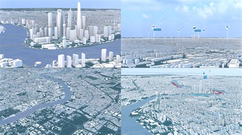 上海市三维可视化区划交通区位地图场景_C4D工程下载(编号:5056772)_3D模型_光厂(VJ师网) www.vjshi.com
