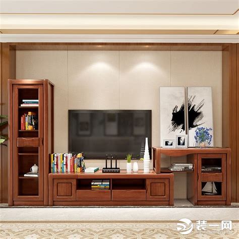客厅电视柜设计效果图 打造完美客厅_长沙金庭装饰