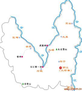 丽江景点分布图图片