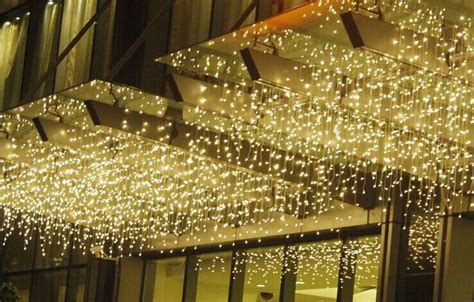 LED冰条灯LED带尾窗帘灯 圣诞冰条节日彩灯 房间庭院装饰灯串 ...