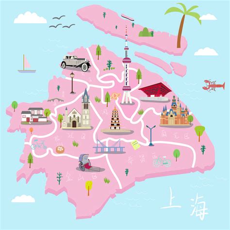 2015上海嘉定旅游手绘地图|插画|商业插画|钟彦 - 原创作品 - 站酷 (ZCOOL)