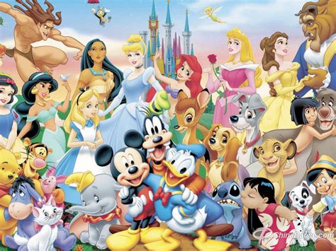 迪士尼所有的卡通人物,迪士尼成员名字及图片,迪士尼最全人物介绍_大山谷图库