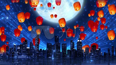 夜晚灯火通明的古风城市欢度节日插画图片下载-正版图片402481814-摄图网