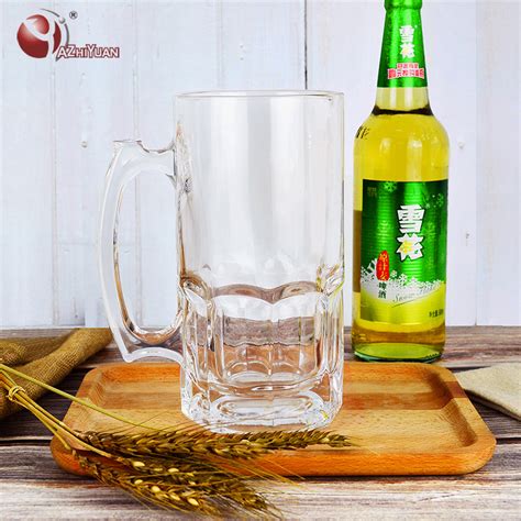 热转印22oZ玻璃啤酒杯个性定制空白涂层透明玻璃啤酒杯大号啤酒杯-阿里巴巴