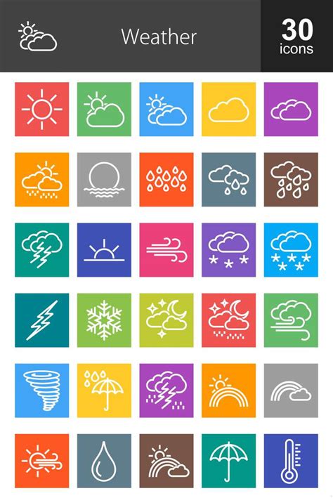 各种天气预报类图标汇总素材图片免费下载-千库网