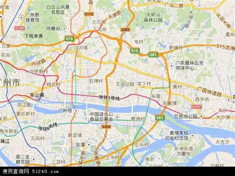 广州天河区地图-