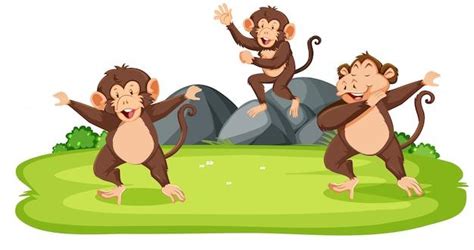 卡通猴子图案图片-卡通猴子图案图片素材免费下载-千库网