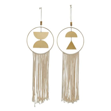 Juniper + Ivory Set of 2 12 In. x 42 In. Contemporary Wall Decor Gold ...
