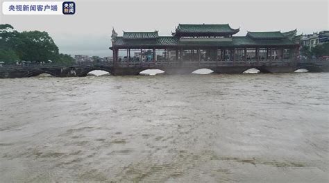 广西富川：富江河水位超警戒河水倒灌 城区房屋被淹_手机新浪网