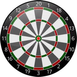 Simple dart board Royalty Free Vector Image - VectorStock