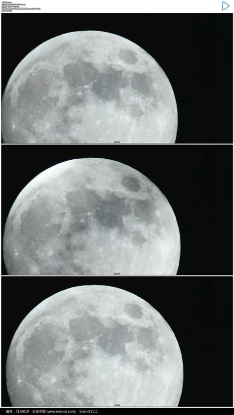 圆圆的月亮实拍视频素材图片_实拍素材_编号7128019_红动中国