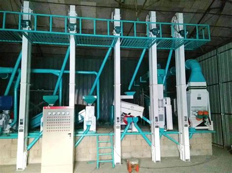 河北承德隆化县日产20吨大米成套加工设备安装完毕_鱼台金利粮油机械有限公司