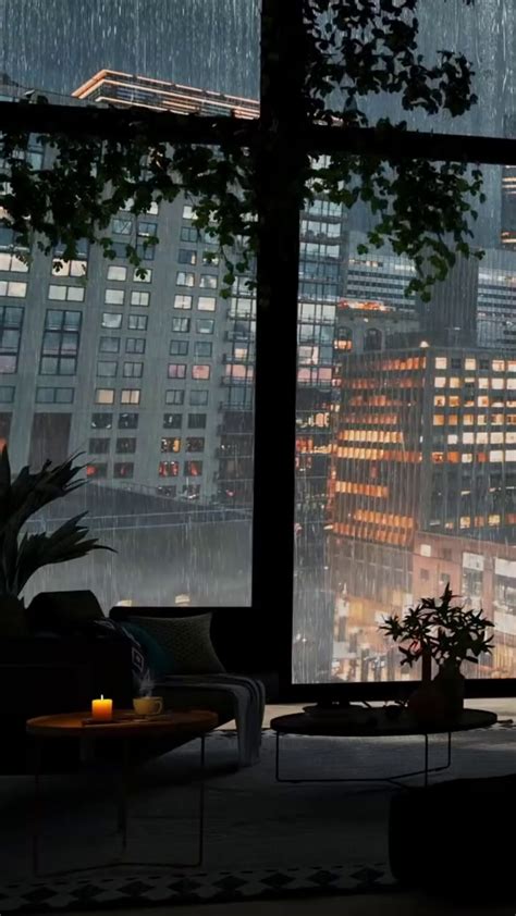 城市暴雨舒适的公寓(风景手机动态壁纸) - 风景手机壁纸下载 - 元气壁纸