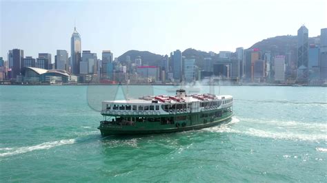 日落时分在香港维多利亚港的星渡轮高清图片下载-正版图片505606752-摄图网