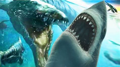当邓氏鱼遇上巨齿鲨会怎样，谁才是咬合力最强的史前生物？#巨齿鲨#邓氏鱼#快手新知创作人_腾讯视频
