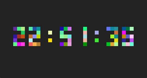 div css五颜六色数字时钟插件JavaScript代码素材-100素材网