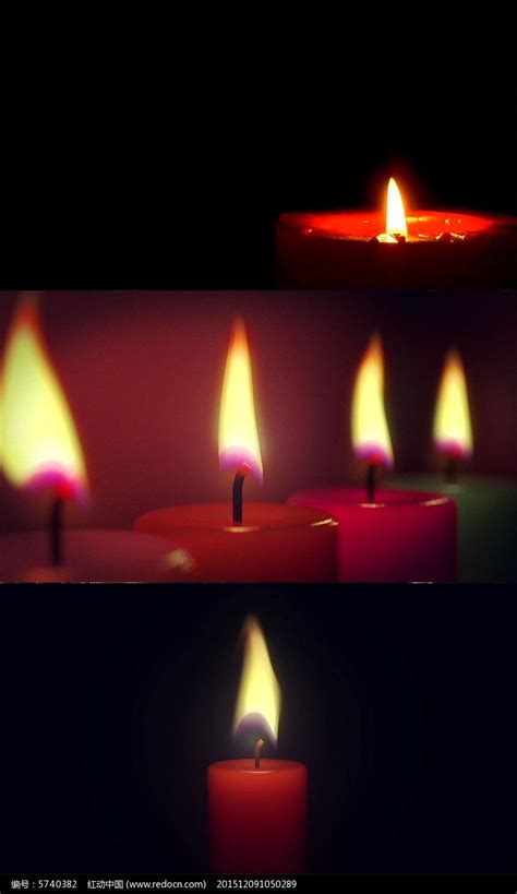 烛台上的红蜡烛高清图片下载_红动中国