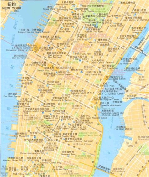 曼哈顿地图图片