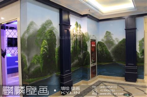 杭州室内墙绘案例-之杭州唛可KTV案例赏析杭州墙绘公司-杭州怡丽墙绘