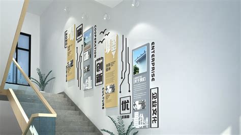 企业楼梯走廊文化墙素材-企业楼梯走廊文化墙模板-企业楼梯走廊文化墙图片免费下载-设图网
