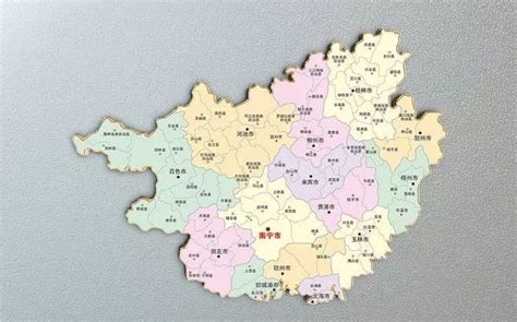广西的地图图片