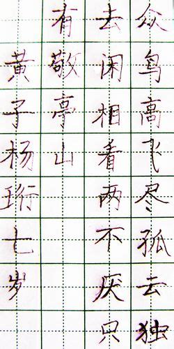 美林硬笔画图片