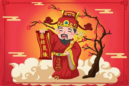 中国民间俗神·喜神插画图片下载-正版图片400950926-摄图网