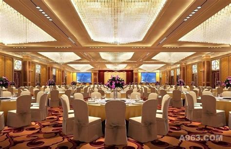 宴会厅设计案例效果图 - 酒店设计 - 装饰设计景观设计设计作品案例