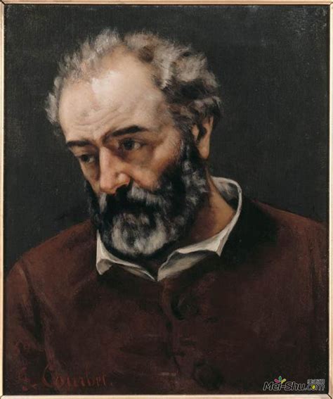 古斯塔夫·库尔贝(Gustave Courbet)高清作品:Portrait of Paul Chenavard_古斯塔夫·库尔贝作品 ...