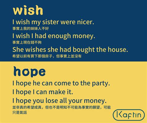 wish, hope跟 expect的用法分別 | Barshai