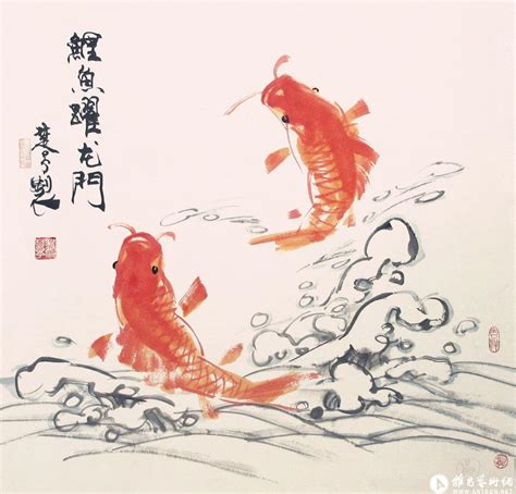 国画鱼的画法-露西学画画