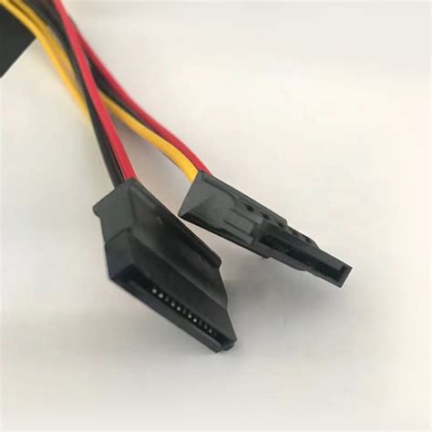 D形口一分二电源线 大4pin转SATA串口固态硬盘光驱转换线-阿里巴巴