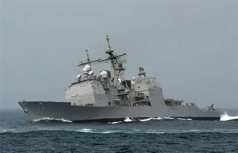 美国海军第七舰队巡洋舰又过台湾海峡_手机新浪网