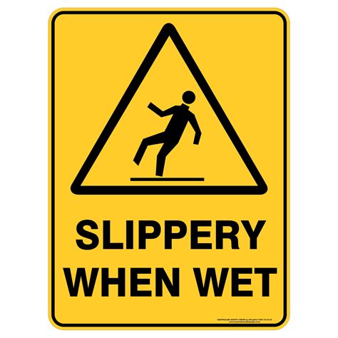 Warning Signs - SLIPPERY WHEN WET | eBay
