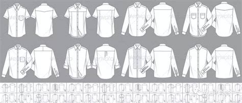 款式图大全———衬衫款式图的画法！(附：衬衫结构纸样）-服装服装时装画/手绘技巧-CFW服装设计网手机版