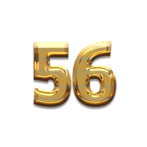Number 56 gold luxury 22947698 PNG