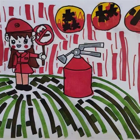 四年级森林防火绘画,森林防火绘画_大山谷图库