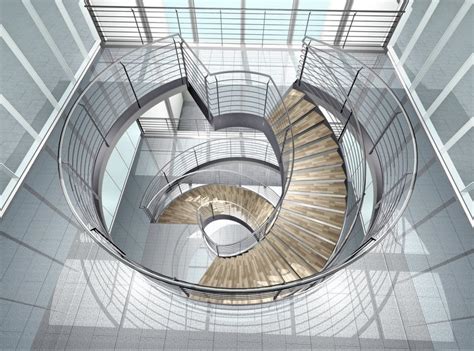 别墅欧式旋转楼梯装修效果图 – 设计本装修效果图