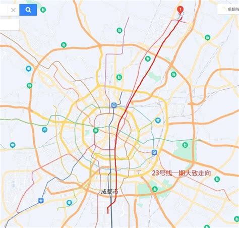 成都地铁23号线最新线路图- 成都本地宝