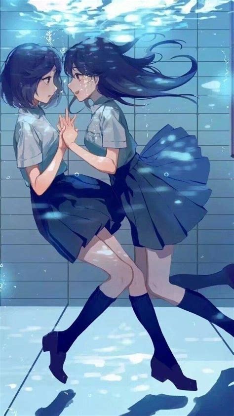二次元美女百合图片