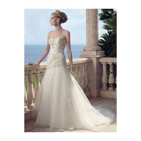Casablanca Bridal 2149 Strapless Beaded Fit & Flare Wedding Dress ...