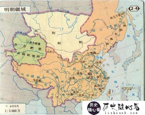 明朝地图 明朝的疆域扩张图 明朝疆域地图-历史随心看