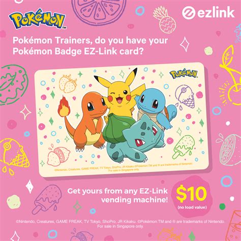 Pokémon-themed EZ-link cards featuring original 3 starter Pokémons now ...