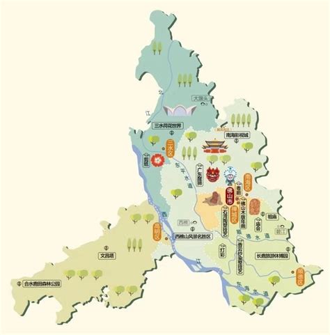 佛山市行政区划图图片 佛山市行政区划图图片