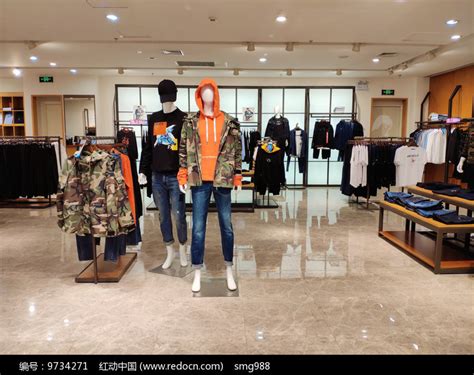 品牌男装展厅男模店面设计高清图片下载_红动中国