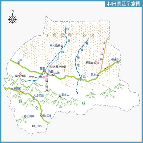 新疆和田市地图_新疆旅行网