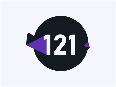 121 número logo icono diseño vector imagen. número logo icono diseño ...