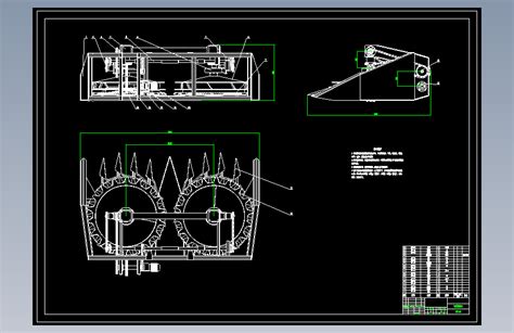 青贮收获机割台的关键传动机构设计_AutoCAD 2018_模型图纸下载 – 懒石网