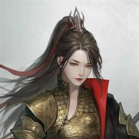 古风大将军手绘头像女生