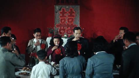 1947年陕西临潼一婚礼现场老照片 民国婚礼一观-天下老照片网